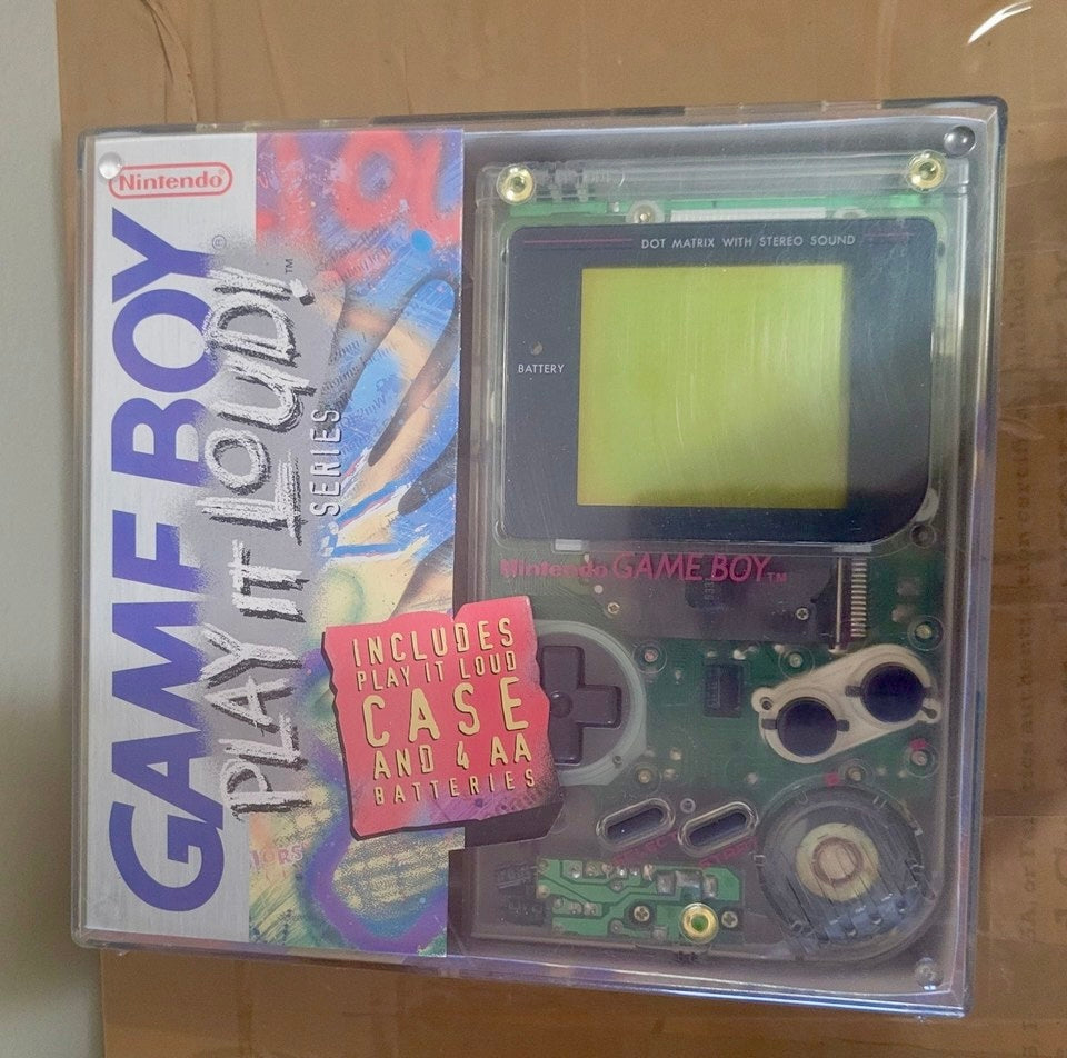 Nintendo 'Play It Loud' Edition Game Boy Console, In Box, 1995