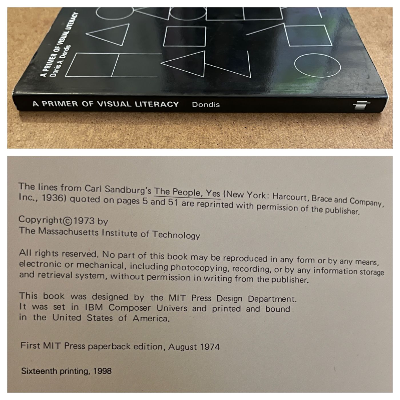 'A Primer of Visual Literacy' Donis A. Dondis, 1974 - reJUNKshop