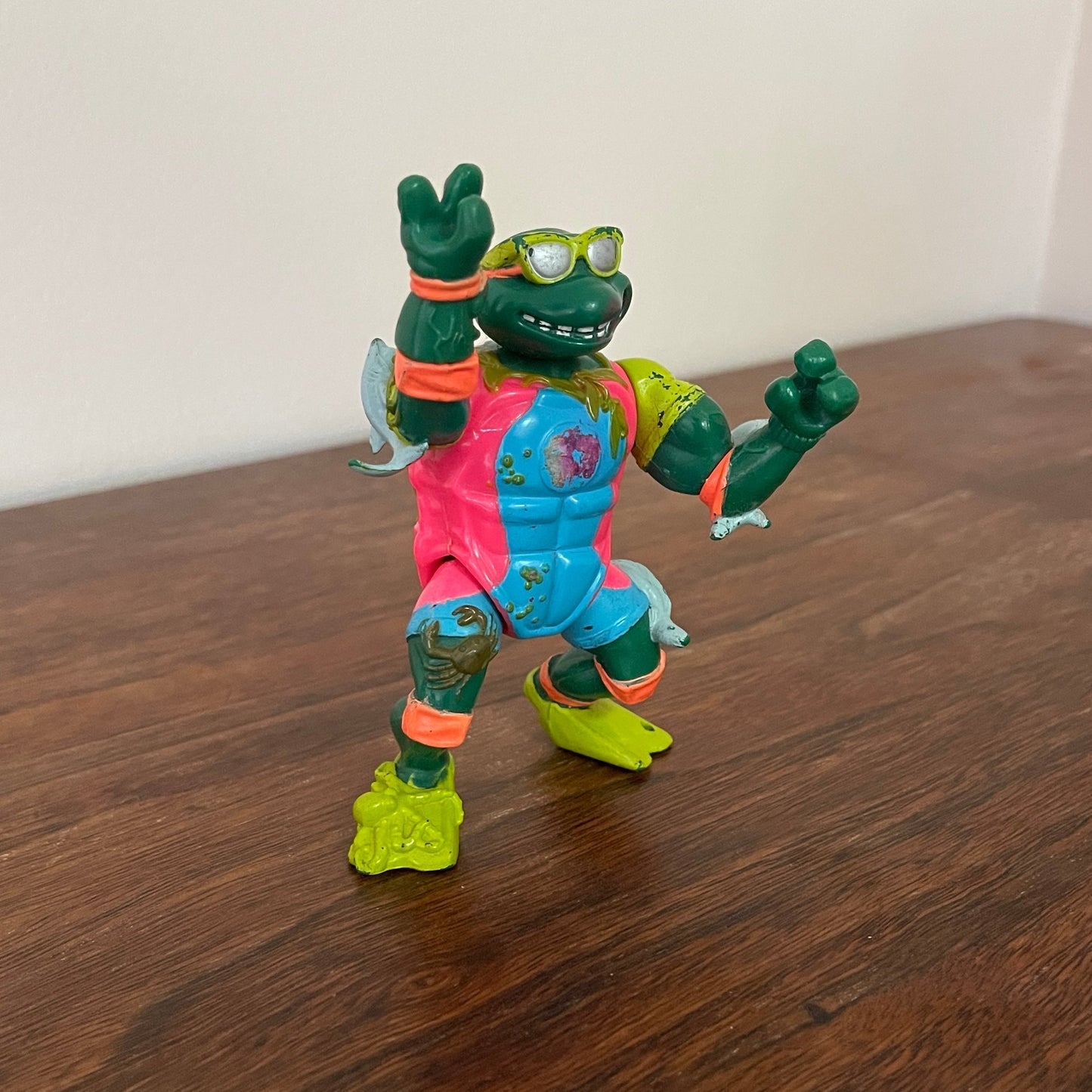 'Mike the Sewer Surfer' Action Figure; by ToyBiz for TMNT, - reJUNKshop