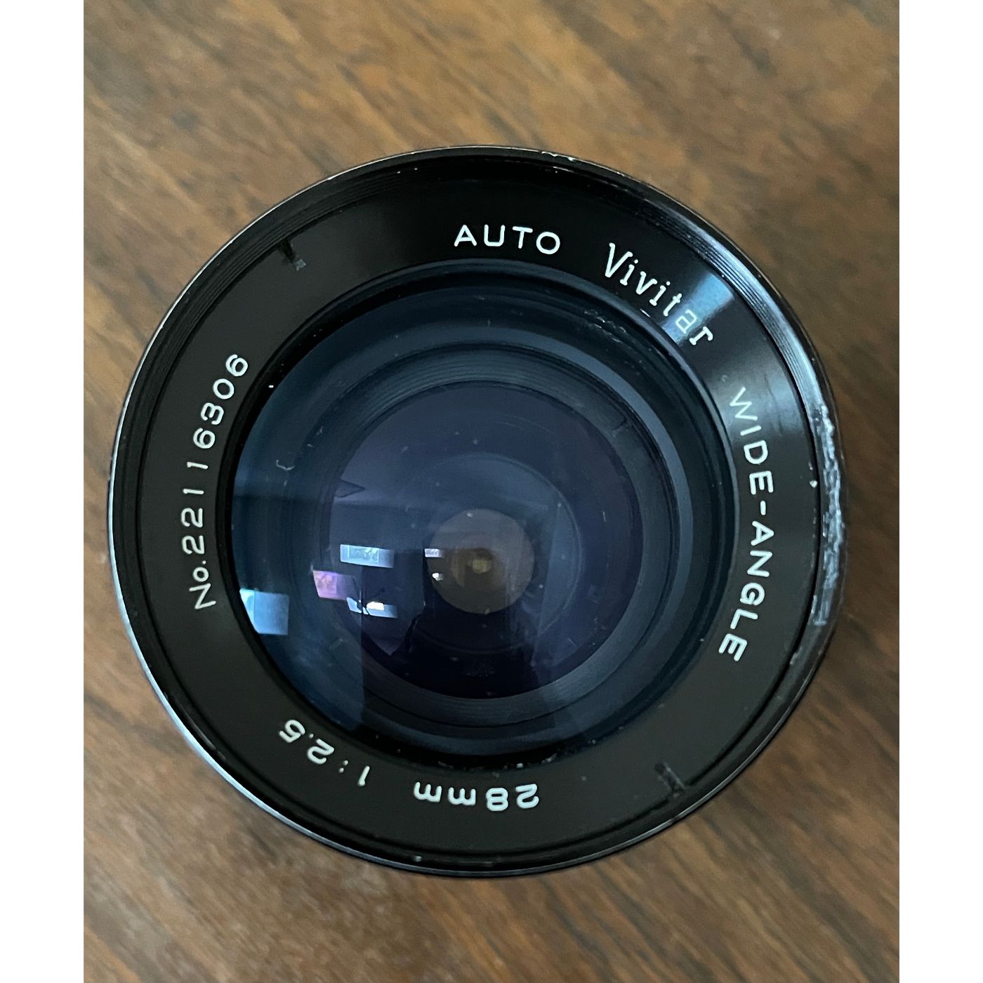 28mm f2.5 Auto Wide-Angle Camera Lens, by Vivitar