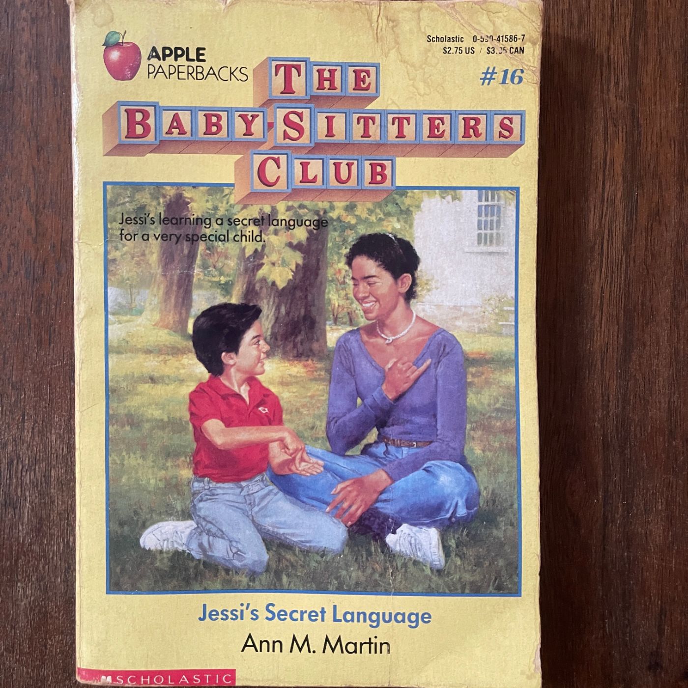 BSC #16 'Jessi's Secret Language'; Ann M. Martin, 1988