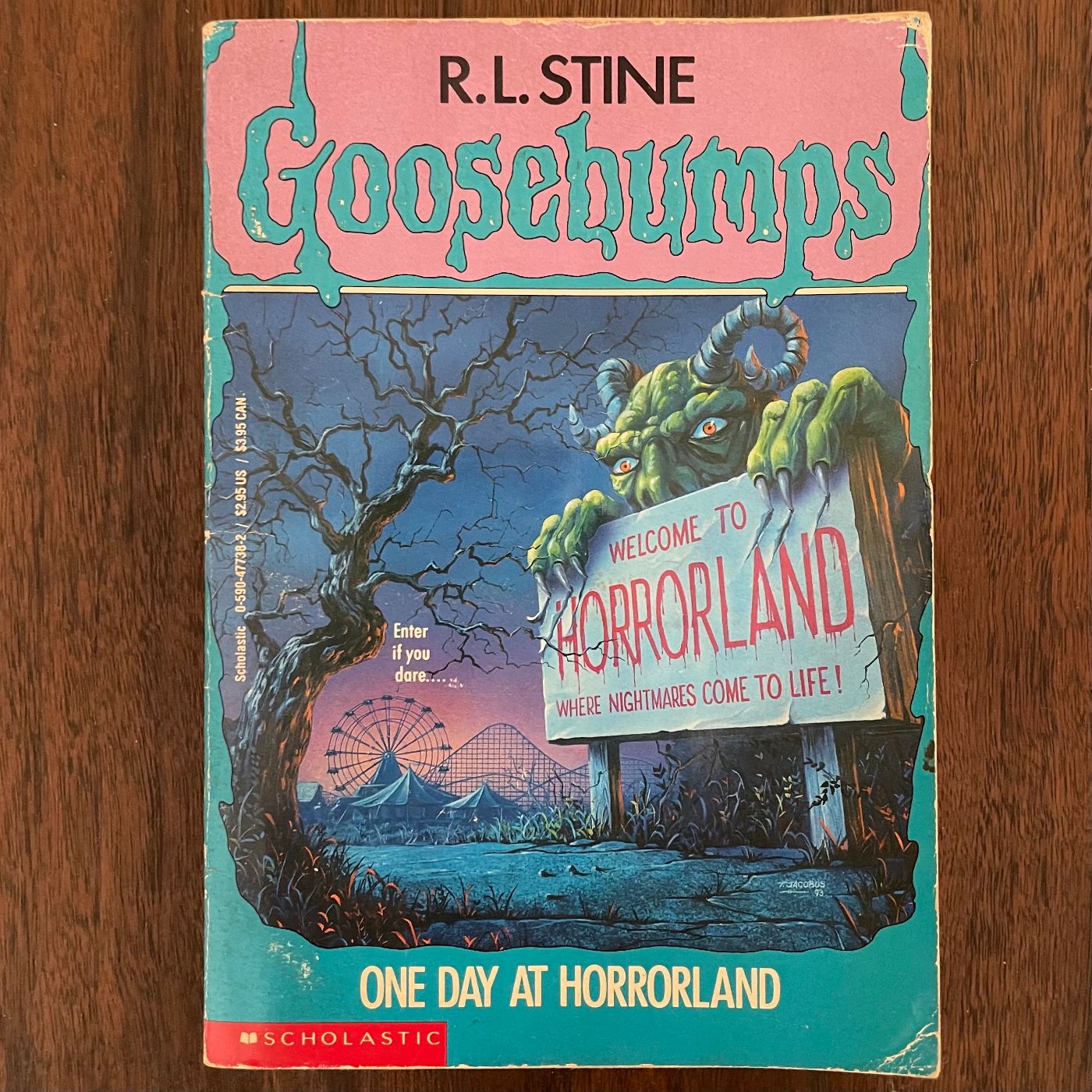 Goosebumps #16 'One Day At Horrorland'; R.L. Stine, 1994 - 1E1P