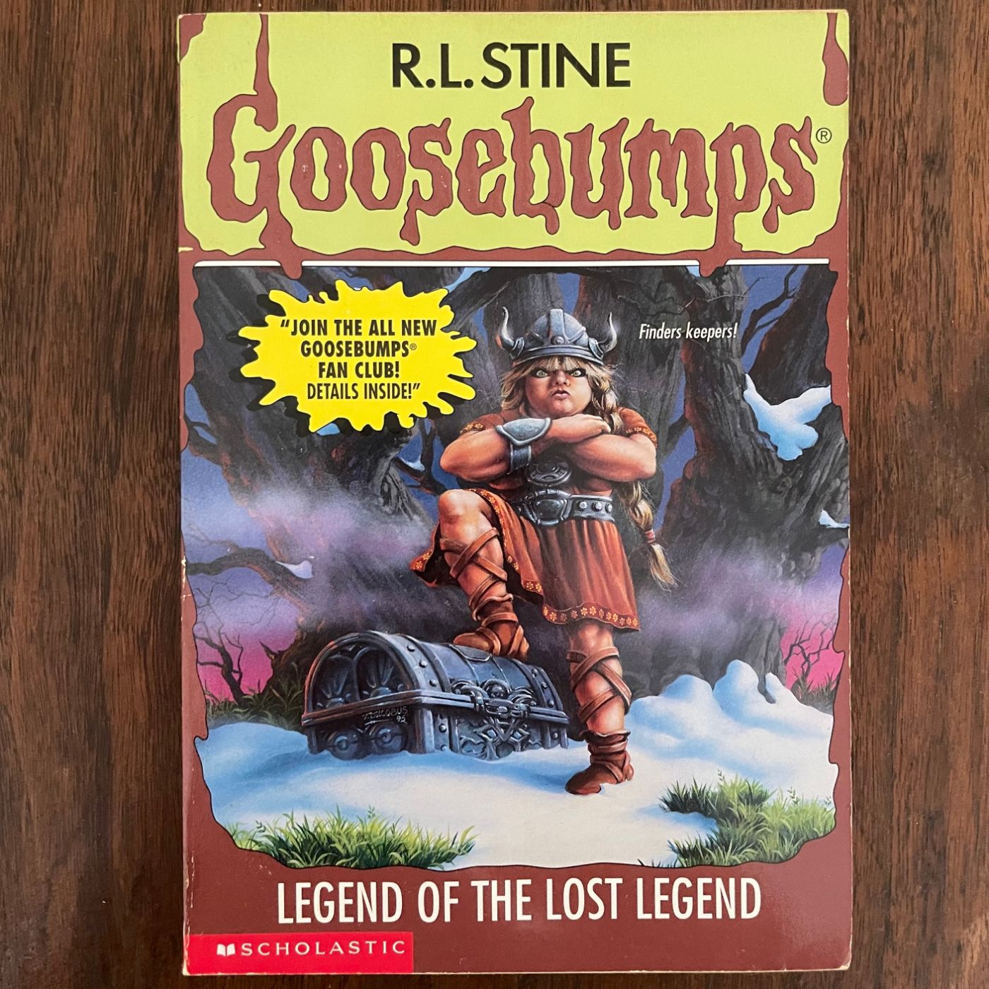 Goosebumps #47 'Legend of the Lost Legend'; R.L. Stine, 1996 - 1E1P