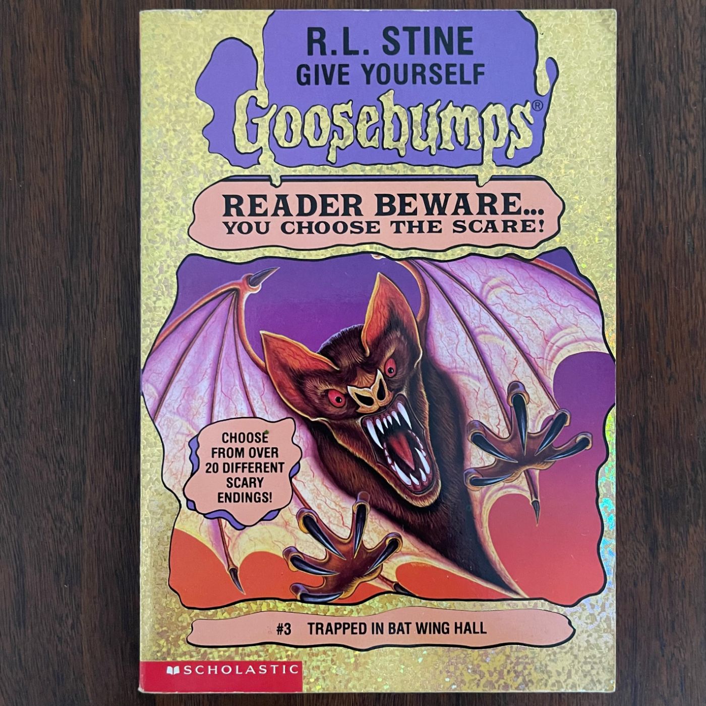 Give Yourself Goosebumps #3 ‘Trapped in Batwing Hall’; R.L. Stine, 1995 - 1E1P