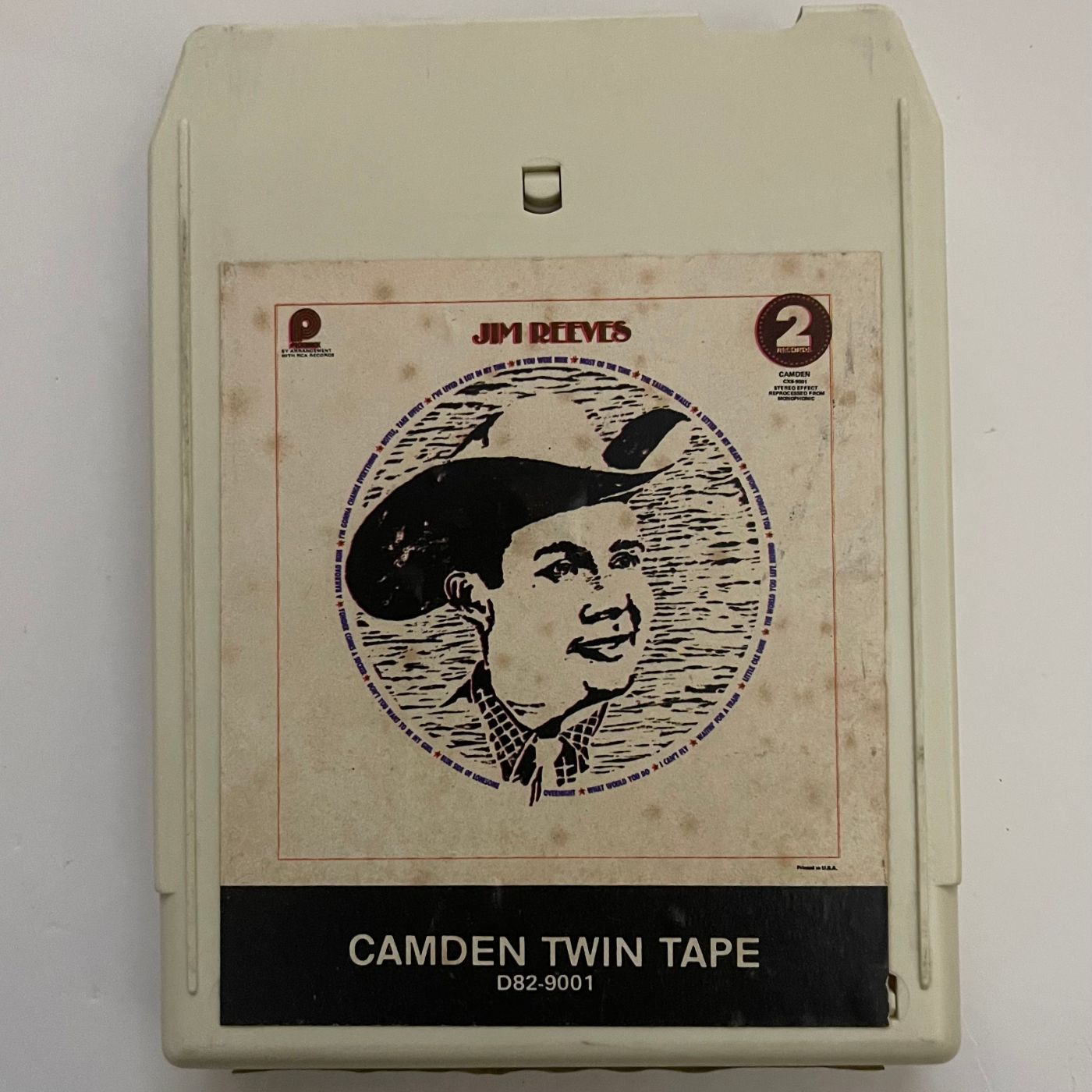 Camden Twin Tape: Jim Reeves’ 8 Track, D82-9001d