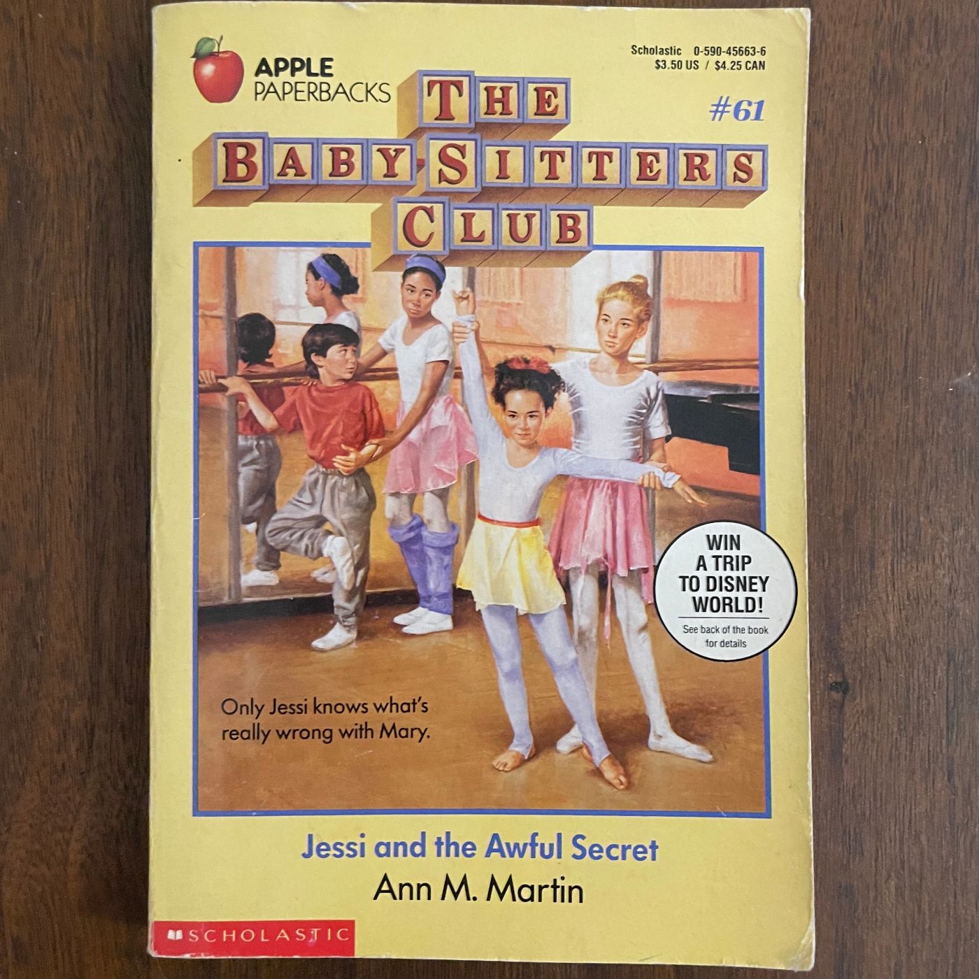 BSC #61 'Jessi and the Awful Secret': Ann M. Martin, 1989 - 1E1P