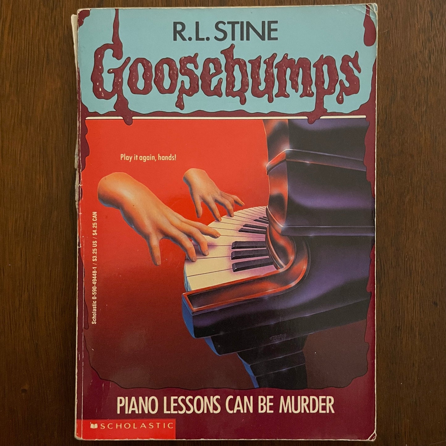 Goosebumps #13 'Piano Lessons Can Be Murder'; R.L. Stine, 1993 - 1E