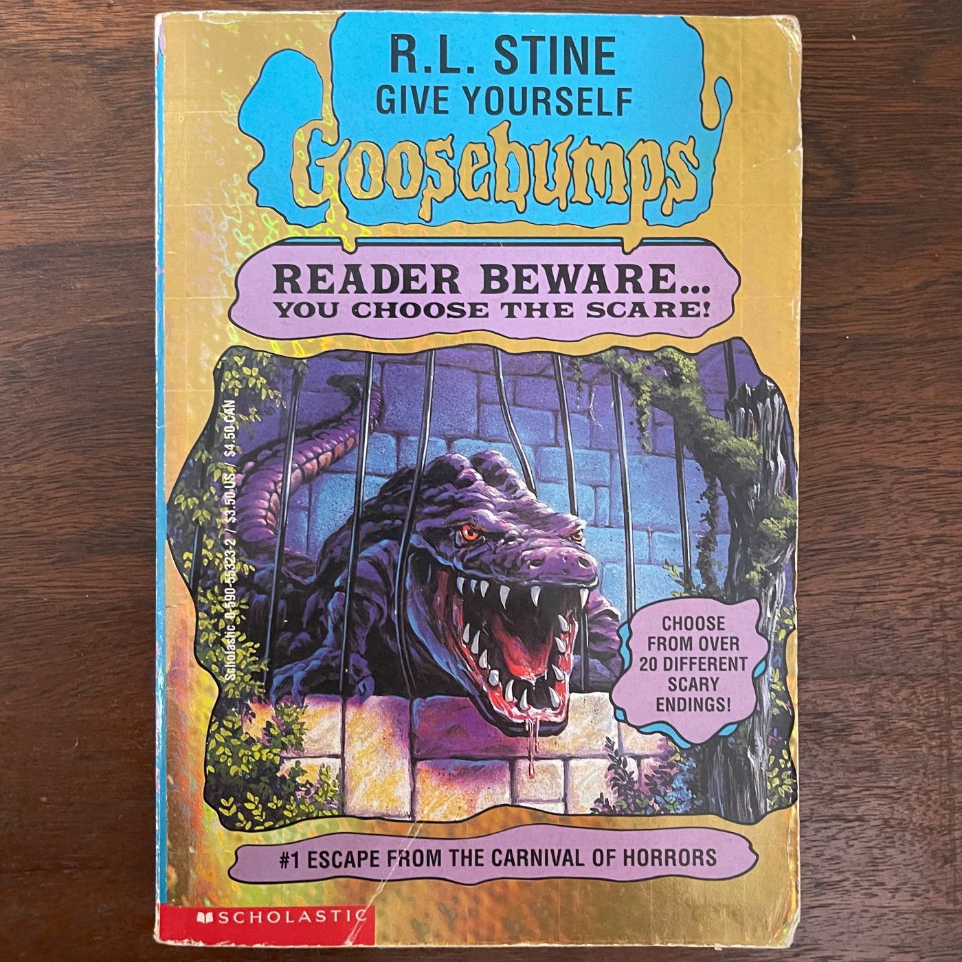 Give Yourself Goosebumps #1 ‘Escape from the Carnival of Horrors’; R.L. Stine, 1995 - 1E