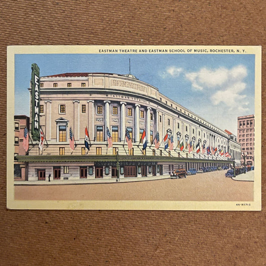 ‘Eastman Theatre at Eastman School of Music’ Post Card; Curteich Co. - reJUNKshop