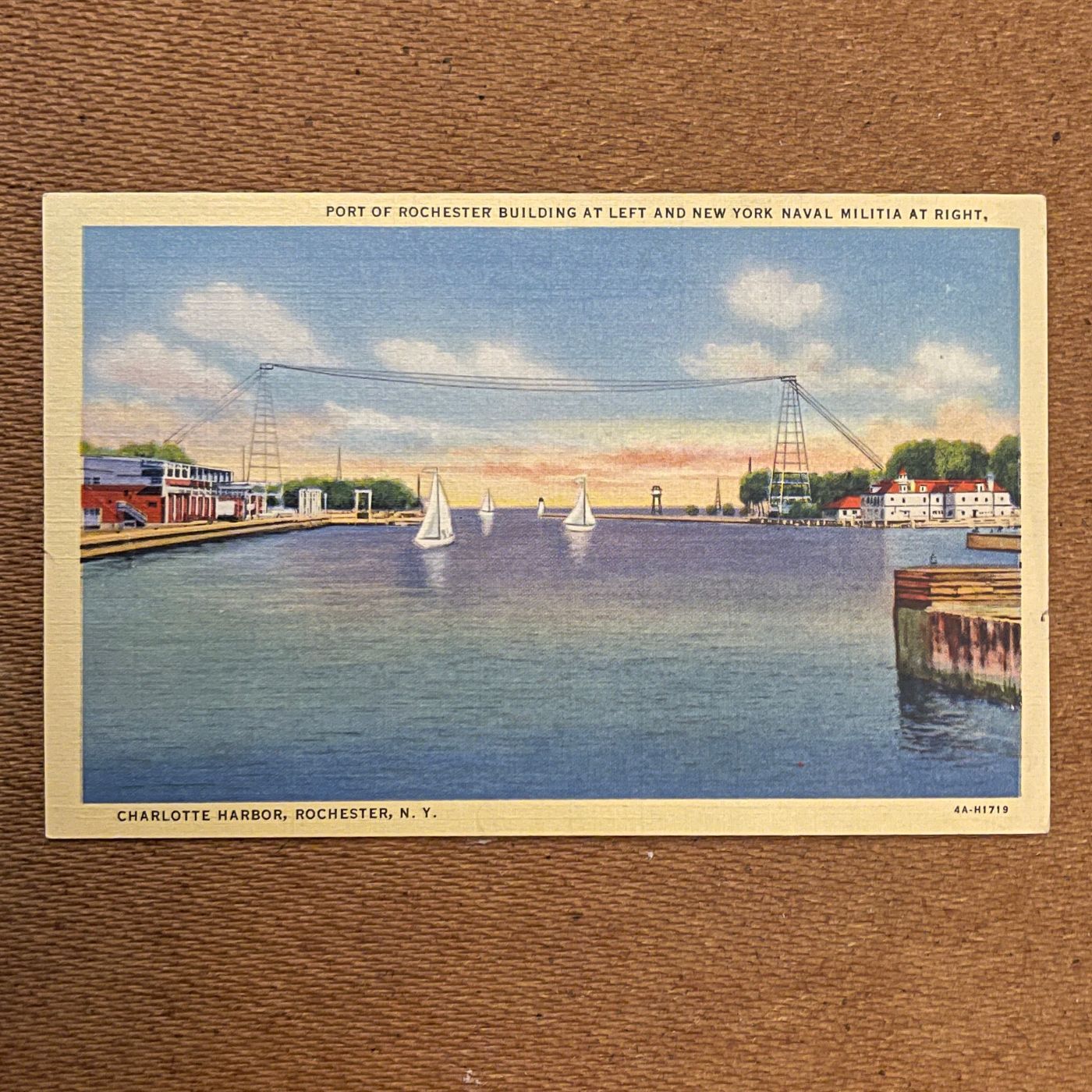 ‘Port of Rochester’ Post Card; Curteich Co. - reJUNKshop