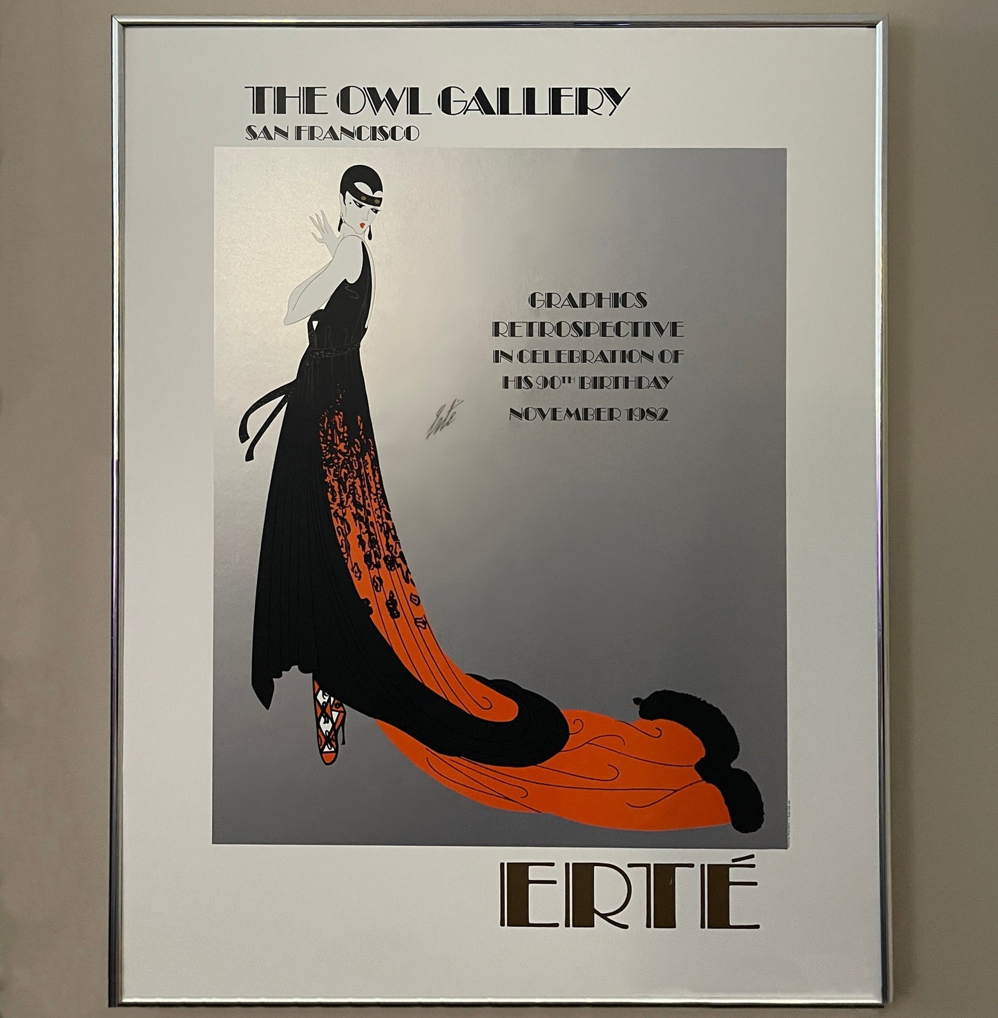 Graphics Retrospective 90th Lithograph, Signed; Erté, 1982