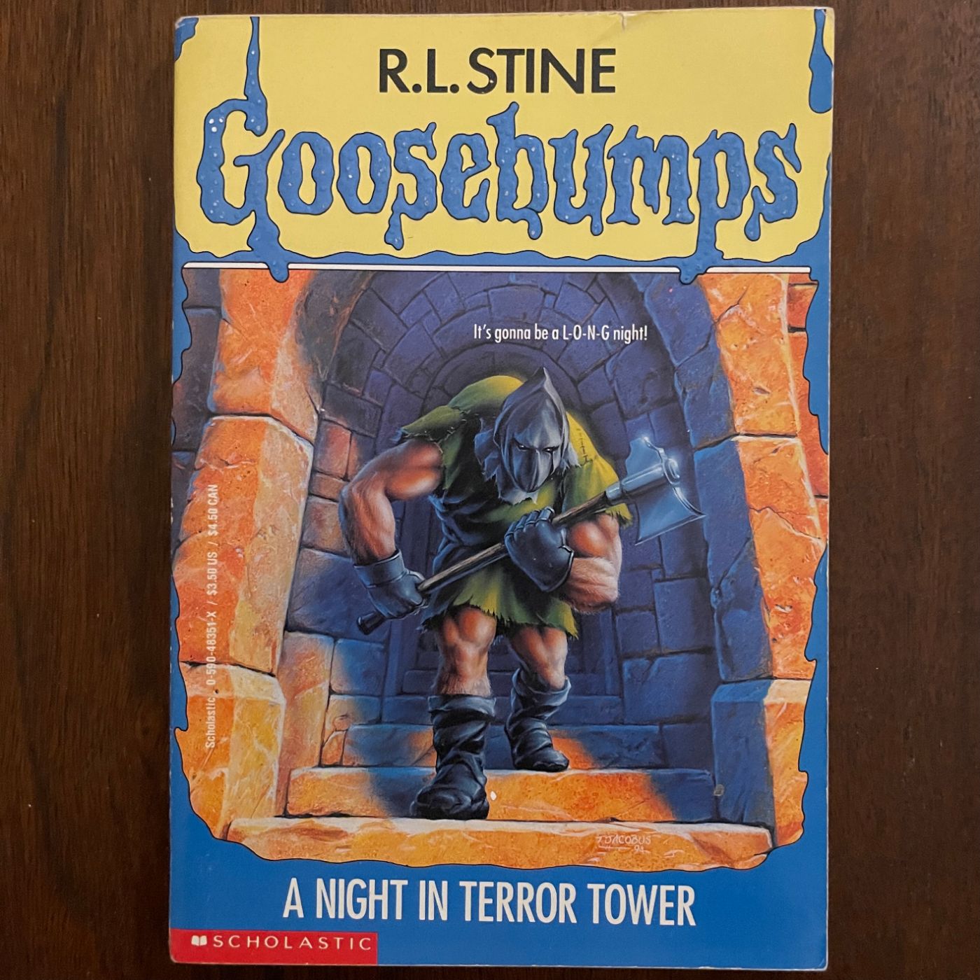 Goosebumps #27 ‘A Night in Terror Tower'; R.L. Stine, 1995 - 1E1P