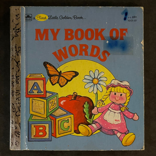 A Little Golden Book 'My Book Of Words', Rebecca Heller, 1983